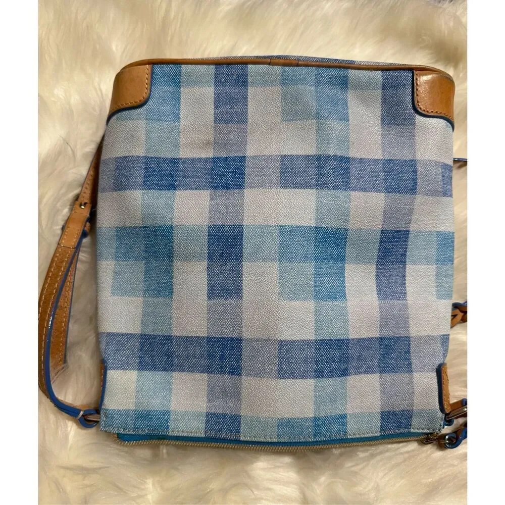 Dooney & Bourke Quadretto check ginger crossbody